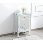 Reflexion Collection Rosa 18-inch Wide Mirrored 1-drawer Nightstand