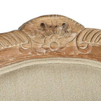 SAFAVIEH Couture Kali Oak Natural Linen Wing Chair - 34Wx34Dx40H