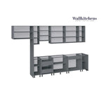 Kitchen Timeless Collection Gray & White Gloss Color Base Size 13Ft Wide - 157x24