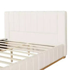 Christopher Knight Home Buchanan Modern Striped Fabric Bed with Headboard