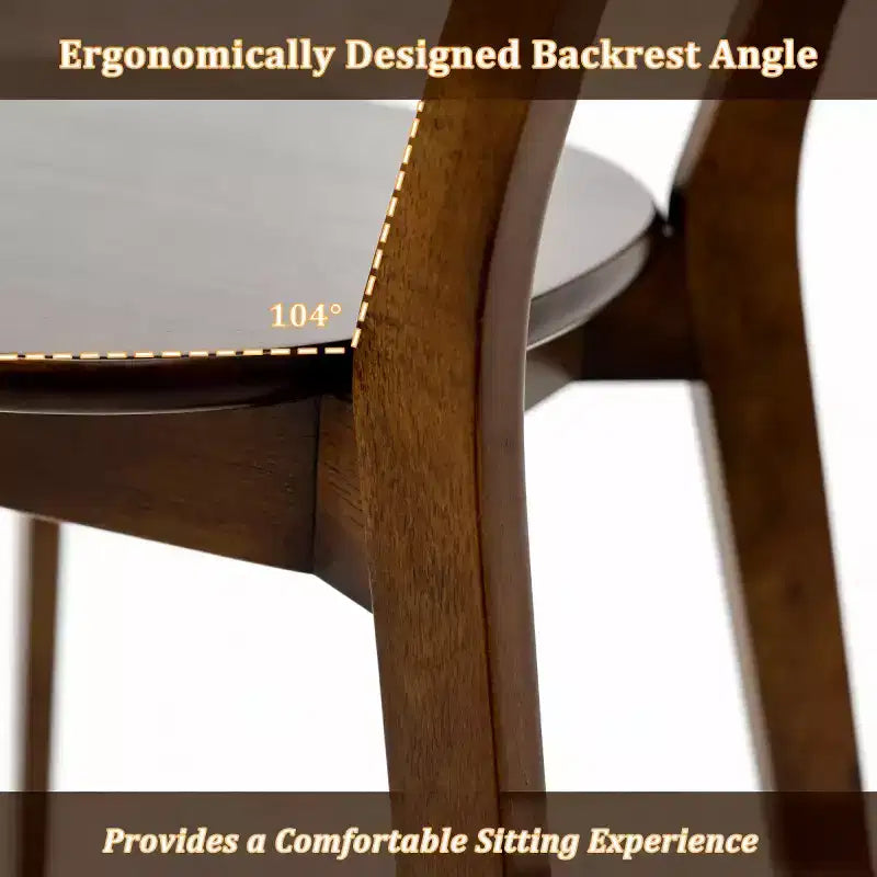 Mid Century Modern Solid Wood Dining Chairs Set of 2, Kitchen Chairs for Dining Room, Restaurant, or Living Room-Panipeachy