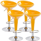 Plastic Chrome Swivel Bar Stool Height Adjustable