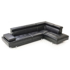 Riveredge 109 in. W 2-piece Faux Leather L Shape Sectional Sofa - 76L x 109W x 28H