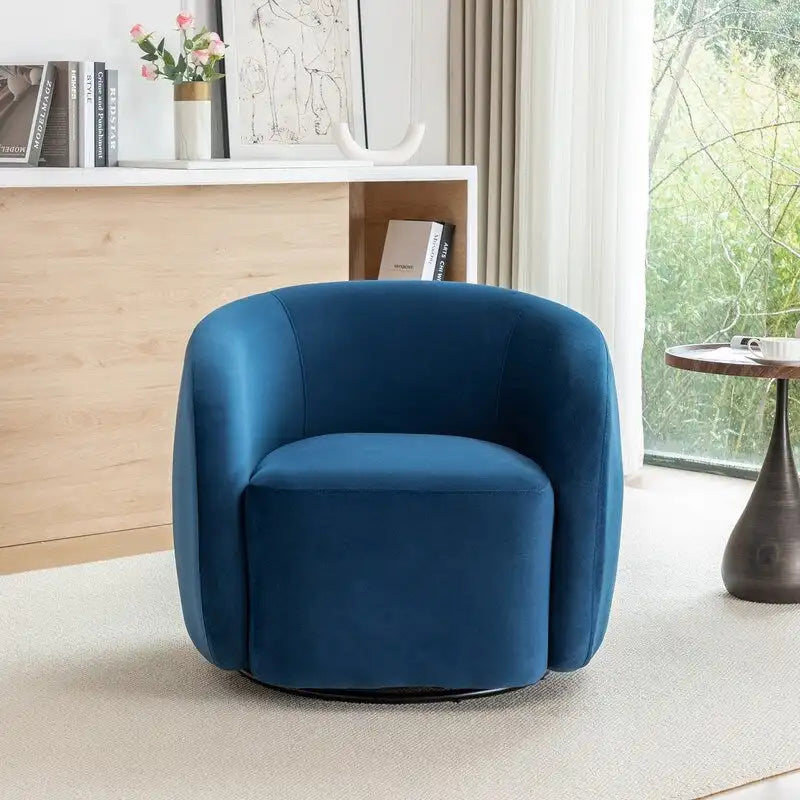 Modern Swivel Barrel Accent Chair