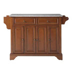 Lafayette Gray Granite Top Full Size Kitchen Island/Cart - Crosley