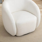 SEYNAR Modern Glam Upholstered 360 Degree Swivel Accent Armchair Set of 2