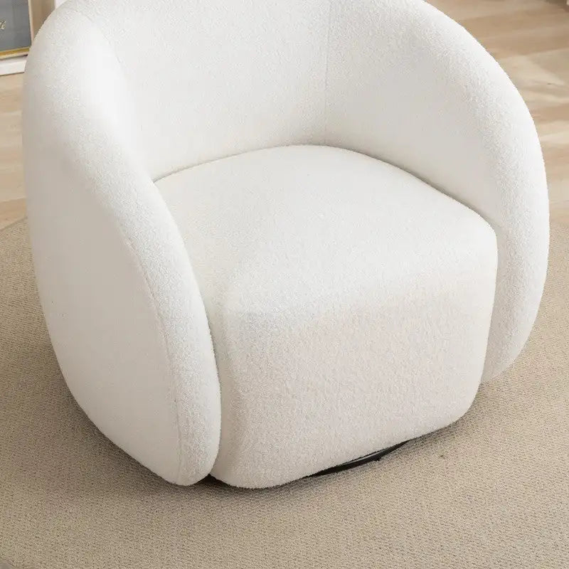 SEYNAR Modern Glam Upholstered 360 Degree Swivel Accent Armchair Set of 2
