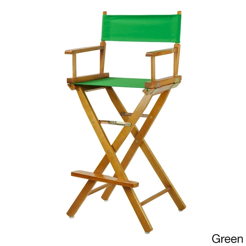 Honey Oak Frame 30-inch Directors Chair