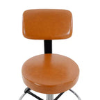 Home Imports Emporium Drafting Stool  Adjustable Swivel Faux Leather Stool with Footrest & Back Support