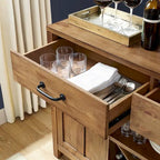 Crosley Roots Natural Finish Buffet - 52  W x 18  D x 36  H