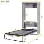 Wood Murphy Bed can be Folded into a Cabinet