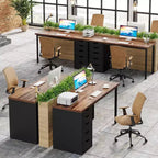 Lantine Computer Desk with 5 Drawers, 47 inches Modern Simple Home Office Desk Study Writing Table for Small Spaces