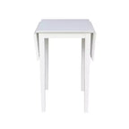 Espresso Drop Leaf Dining Table, Seats 4