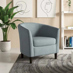 Modern Barrel Accent Chairs Cozy Armchair Club Chair