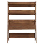 Office Desk with Bookshelf and Storage Drawers
