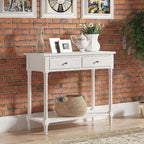 Entryway Table with Storage Drawers Console Table with Shelf