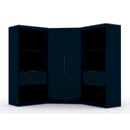 Mulberry 2.0 Semi Open 3 Sectional Modern 4 Drawer Wardrobe Corner Closet Set of 3