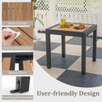 31.5-63Outdoor Extendable Patio Table L-shaped Brace Included