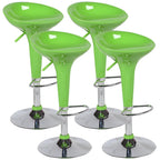 Plastic Chrome Swivel Bar Stool Height Adjustable