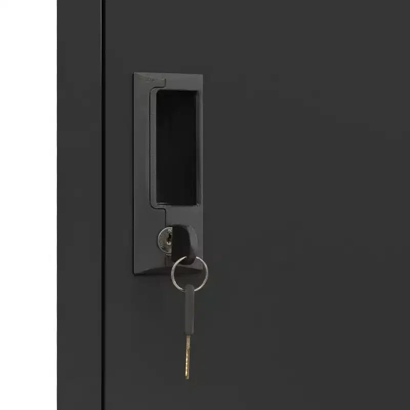 Anthracite 6-Door Steel Locker Cabinet, Multi-User