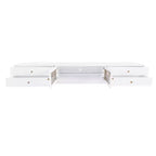 TV Stand for 95 TV, Extra Long Media Console with 2 Doors & 4 Drawers, Large TV Storage Cabinet Entertainment Center with Fluted Glass Doors