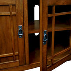 Leick Home Solid Wood Mission Corner TV Stand
