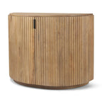 Light Brown Solid Wood Accent Cabinet
