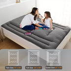 Portable Roll-Up Floor Mattress, Japanese Futon Guest Bed & Foldable Camping Sleeping Pad