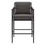 Spruce&Spring Modern Counter Stools with Arm & Metal Frame Set of 2