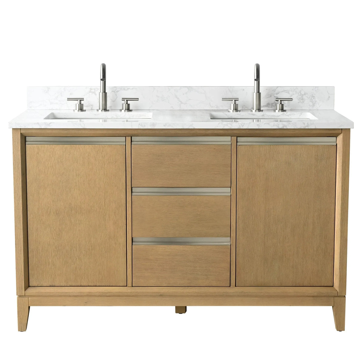 Vanity Art Bathroom Vanity with Ceramic Sink and Engineered Marble Top