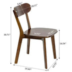 Mid Century Modern Solid Wood Dining Chairs Set of 2, Kitchen Chairs for Dining Room, Restaurant, or Living Room-Panipeachy
