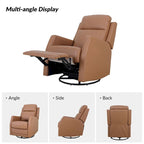 Esteban Swivel Recliner with Tufted Back Set of 2 by HULALA HOME