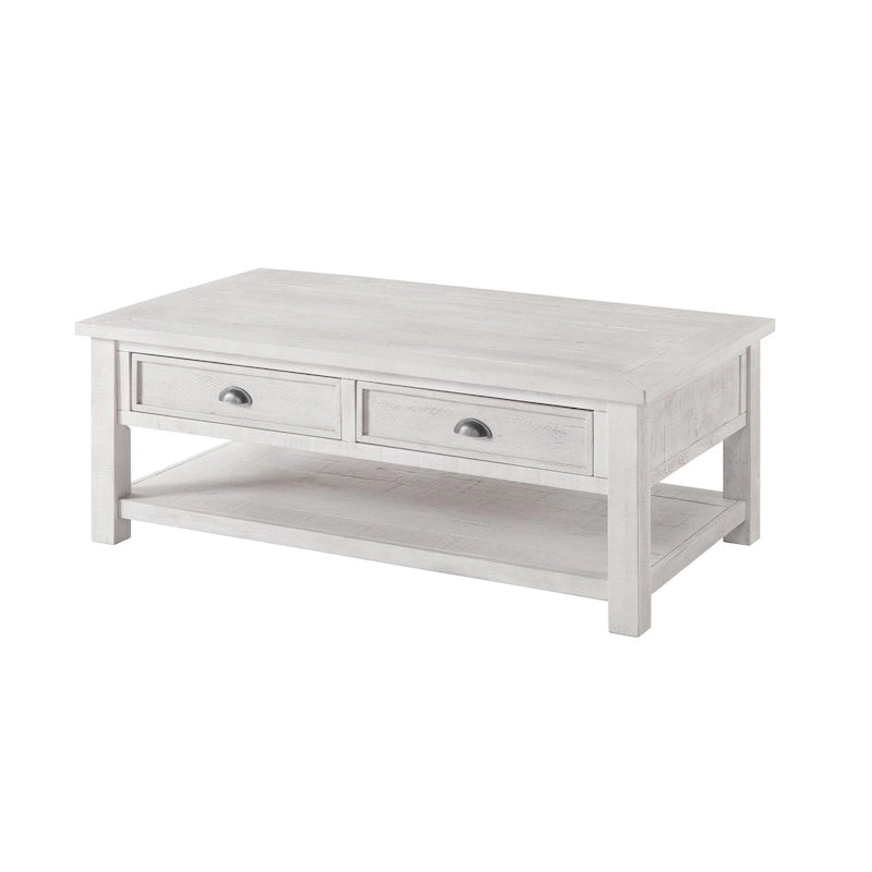 The Gray Barn Downington Solid Wood 2-Drawer Coffee Table
