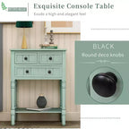 23.7in Narrow Console Table with 3 Drawers and Shelf, Sofa Table for Small Space Entryway or Living Room