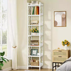 Tribesigns 78.7 Narrow Bookshelf, 7-Tier Freestanding Book Display Rack Case