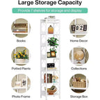 Tribesigns 78.7 Narrow Bookshelf, 7-Tier Freestanding Book Display Rack Case