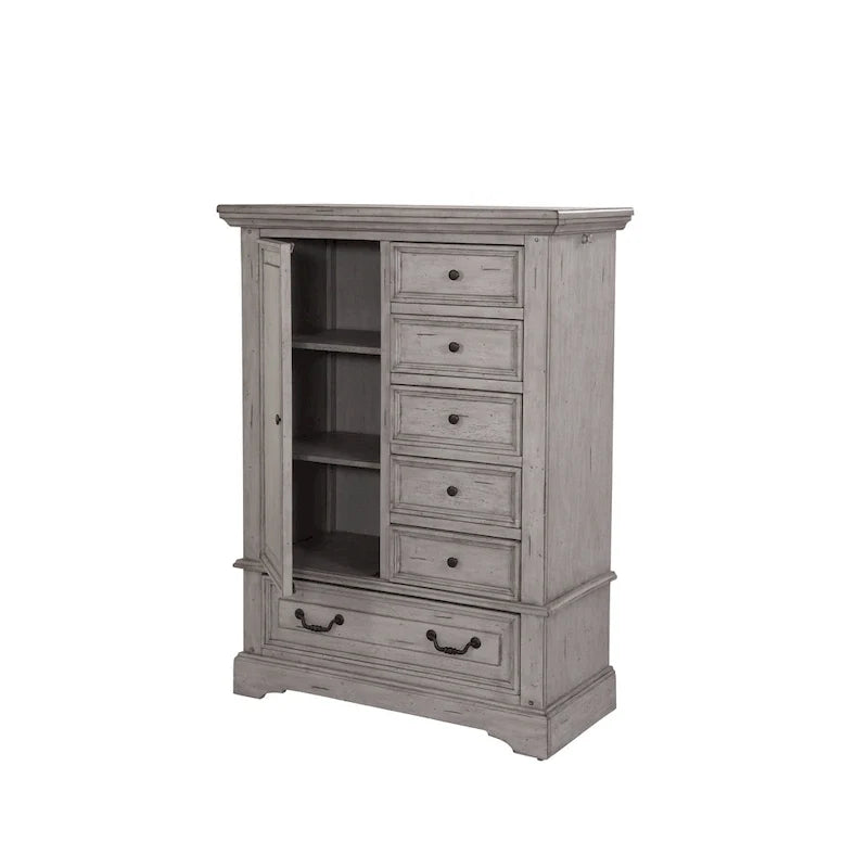 Lakewood Antique Finish Gentlemans Drawer Chest