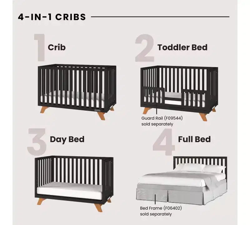 Child Craft SOHO 2-Piece Nursery Set, Includes 4-in-1 Convertible Crib and 3-Drawer Dresser