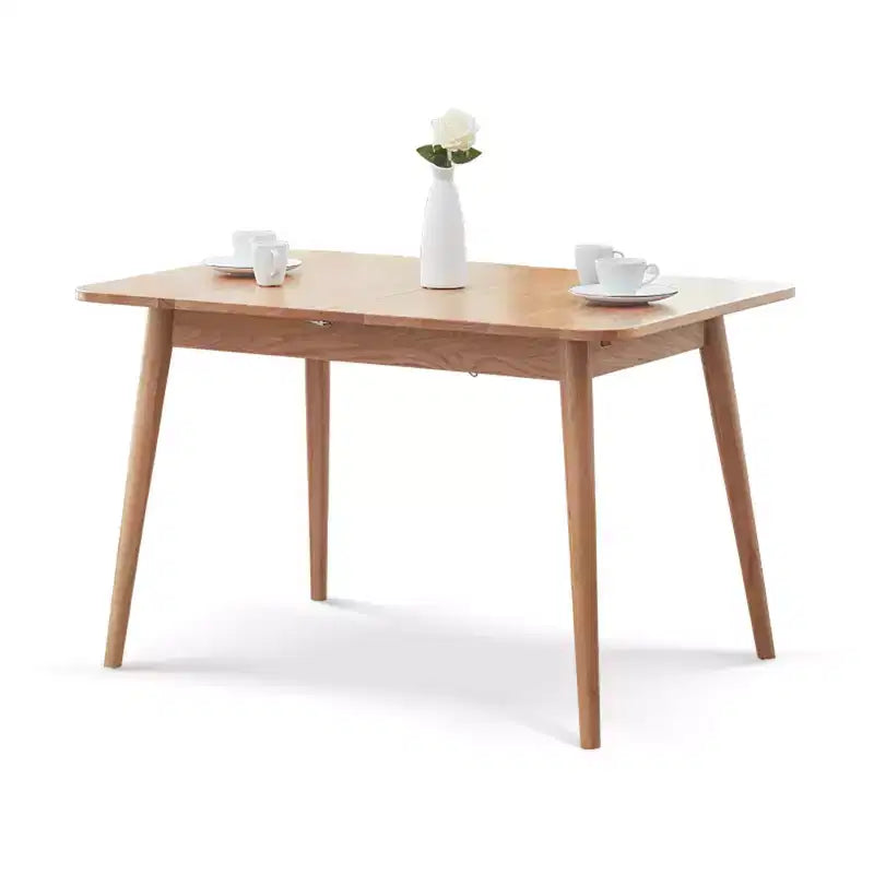 Extension Dining Table, Modern Telescopic Wooden Table for 6-8, Space-Saving Multifunctional Table for Kitchen, Dining/Living Room, Office
