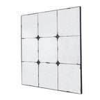 36 x 36 Inch Traditional Antique Glass Panel Wall Mirror