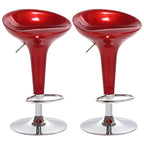 Plastic Chrome Swivel Bar Stool Height Adjustable