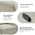 Diana Modern Polyester 360-degree Swivel Rocker Recliner by HULALA HOME