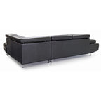 Riveredge 109 in. W 2-piece Faux Leather L Shape Sectional Sofa - 76L x 109W x 28H