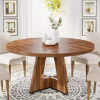47 Inch Round Dining Table for 4 people