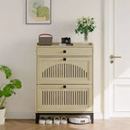 Modern Wooden Shoe Storage Cabinet, Adjustable Shelf, Freestanding Modern Design, for Hallway, Living Room