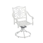 5-Piece Cast Aluminum Patio Dining Set with 4 Swivel Chair
