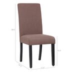 Grandview Upholstered Linen Fabric Dining Chair - 38.6