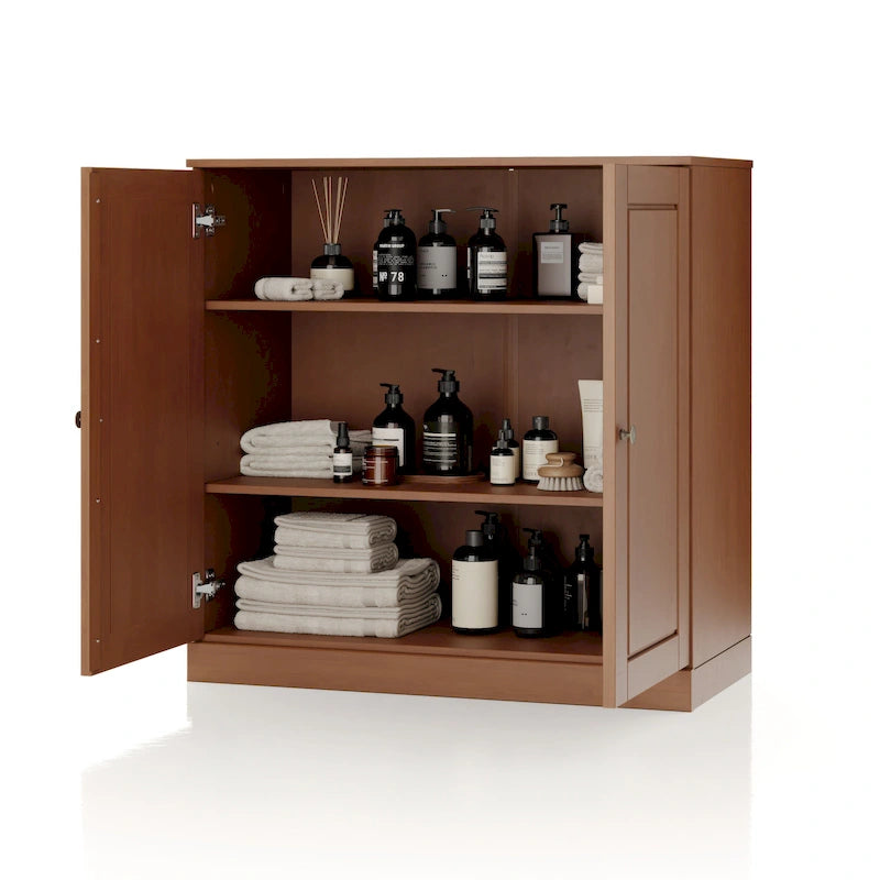 Palace Imports 100% Solid Wood 32 Bathroom Cabinet with Solid Doors and Adjustable Shelves