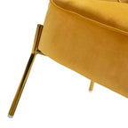 Odo Velvet Accent Comfy Living Room Arm Chair Upholstered Padded Seat Set of 2 | Karat Home