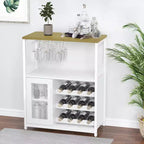 DobleePy Bar cabinets, wine cabinets, sideboards, adjustable shelves, suitable for small bar cabinets in kitchens and restaurants,Retro color